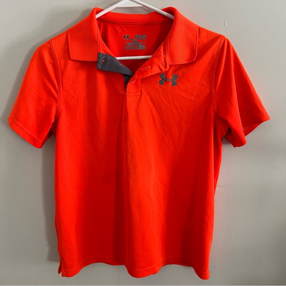 Under Armour Kids Bright Orange Polo Shirt